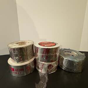 Lot of 5 HVAC Aluminum Foil & Mastic Sealant Tapes